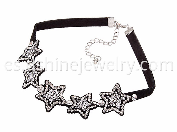 Crystal Star Velvet Choker